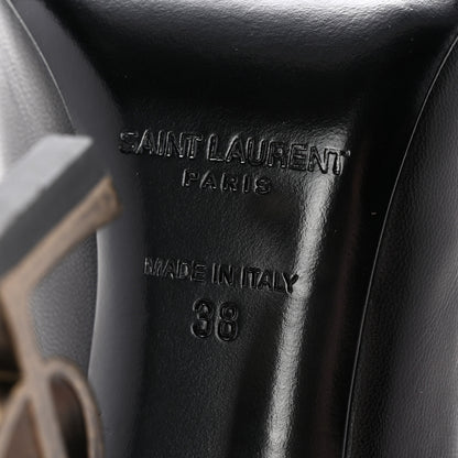 Saint Laurent Calfskin Opyum 110 Pumps 38 Black 7 of 13