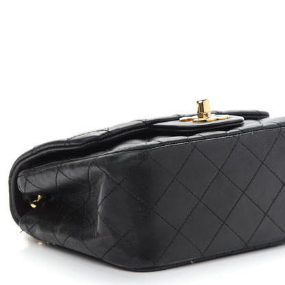 Chanel Lambskin Quilted Mini Square Flap Black 7 of 9