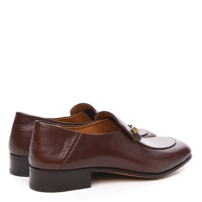 Gucci Goatskin Mens Horsebit Loafers 8.5 Brown 4 of 9
