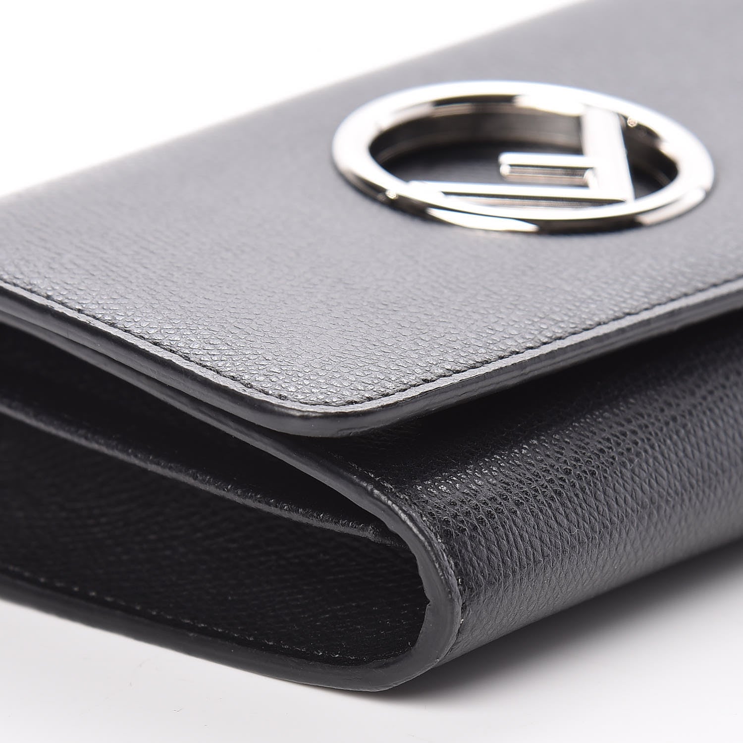 Fendi Vitello Cruise F is Fendi Wallet on Chain Black 9 of 10
