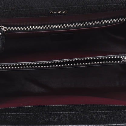 Gucci Grainy Calfskin Small Zumi Top Handle Bag Black 6 of 16