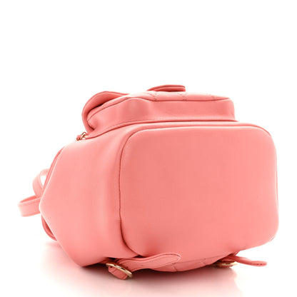 Chanel Lambskin Quilted Small Duma Drawstring Backpack Pink 4 of 10
