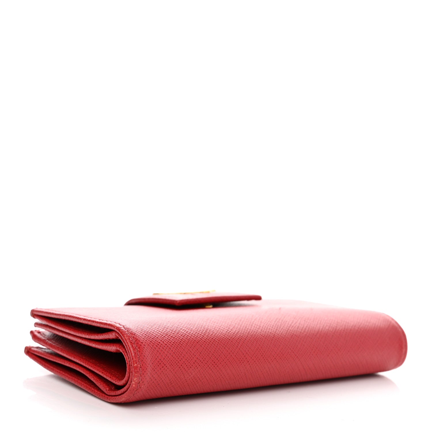 Prada Saffiano Metal Medium Wallet Rosso 4 of 9