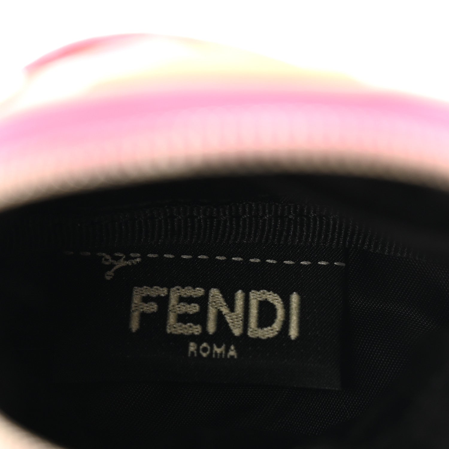 Fendi Nylon Shiny Nappa Nutria Fox Fur Monster Eyes Mini Backpack Charm Lollypop Rosa Fluo Multicolor 3 of 8