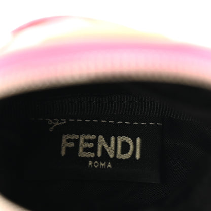 Fendi Nylon Shiny Nappa Nutria Fox Fur Monster Eyes Mini Backpack Charm Lollypop Rosa Fluo Multicolor 3 of 8