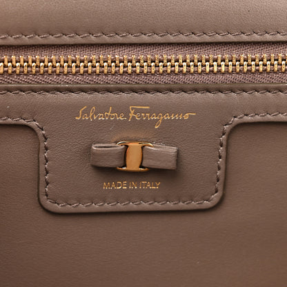 Salvatore Ferragamo Printed Calfskin Ginny Shoulder Bag Grey 6 of 11