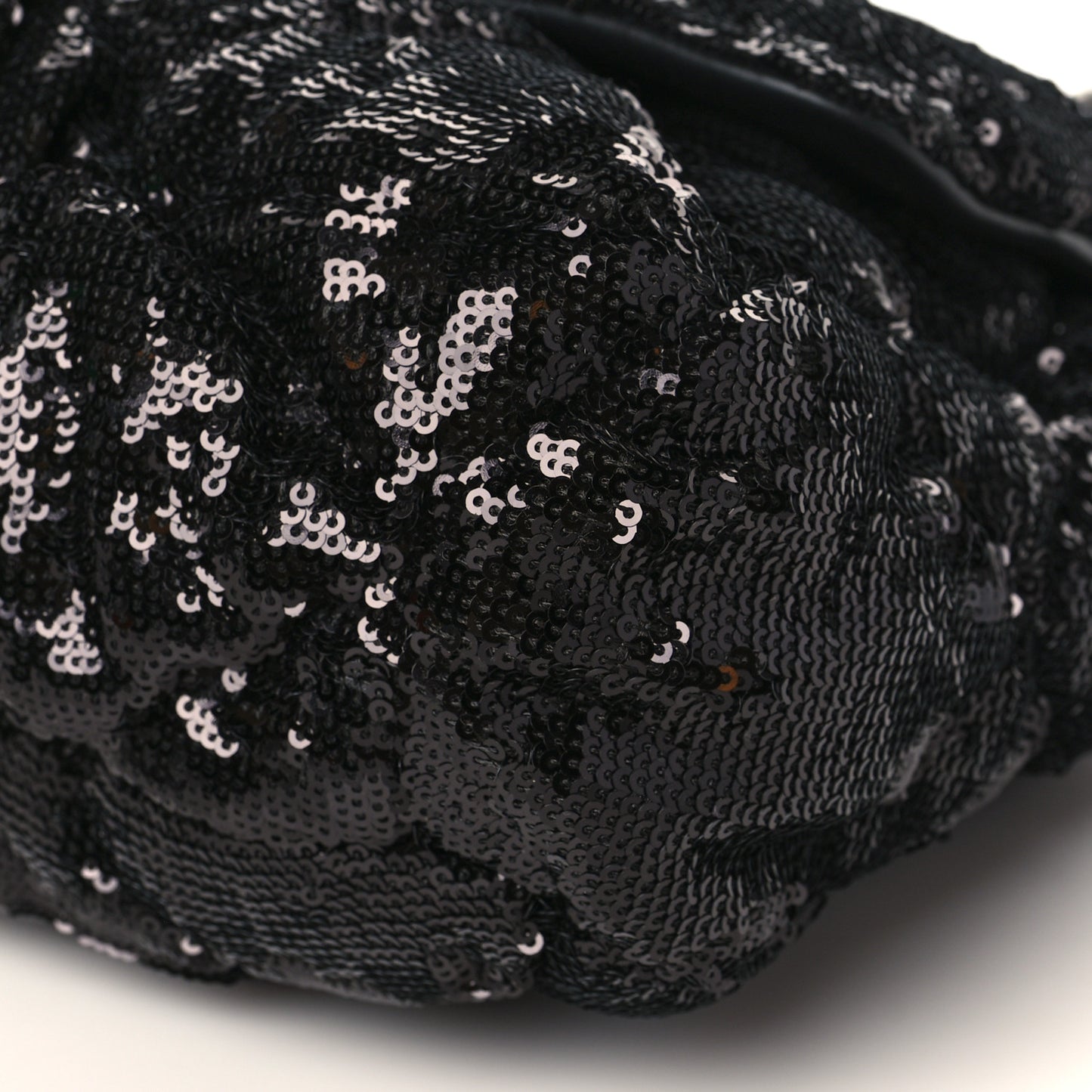 Sequin Quilted Large Chanel 19 Flap Black