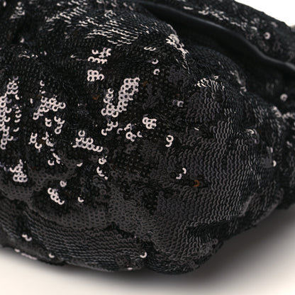 Chanel Sequin Quilted Large Chanel 19 Flap Black 9 of 9