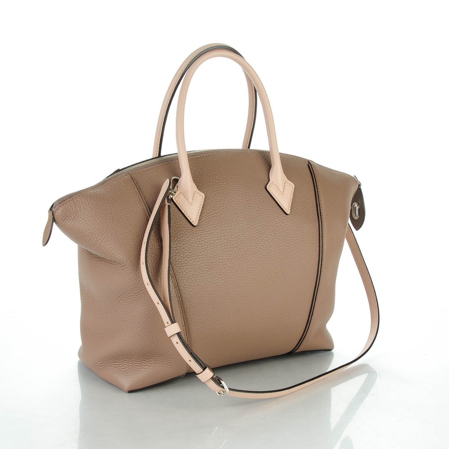 Taurillon Soft Lockit MM Taupe Petale