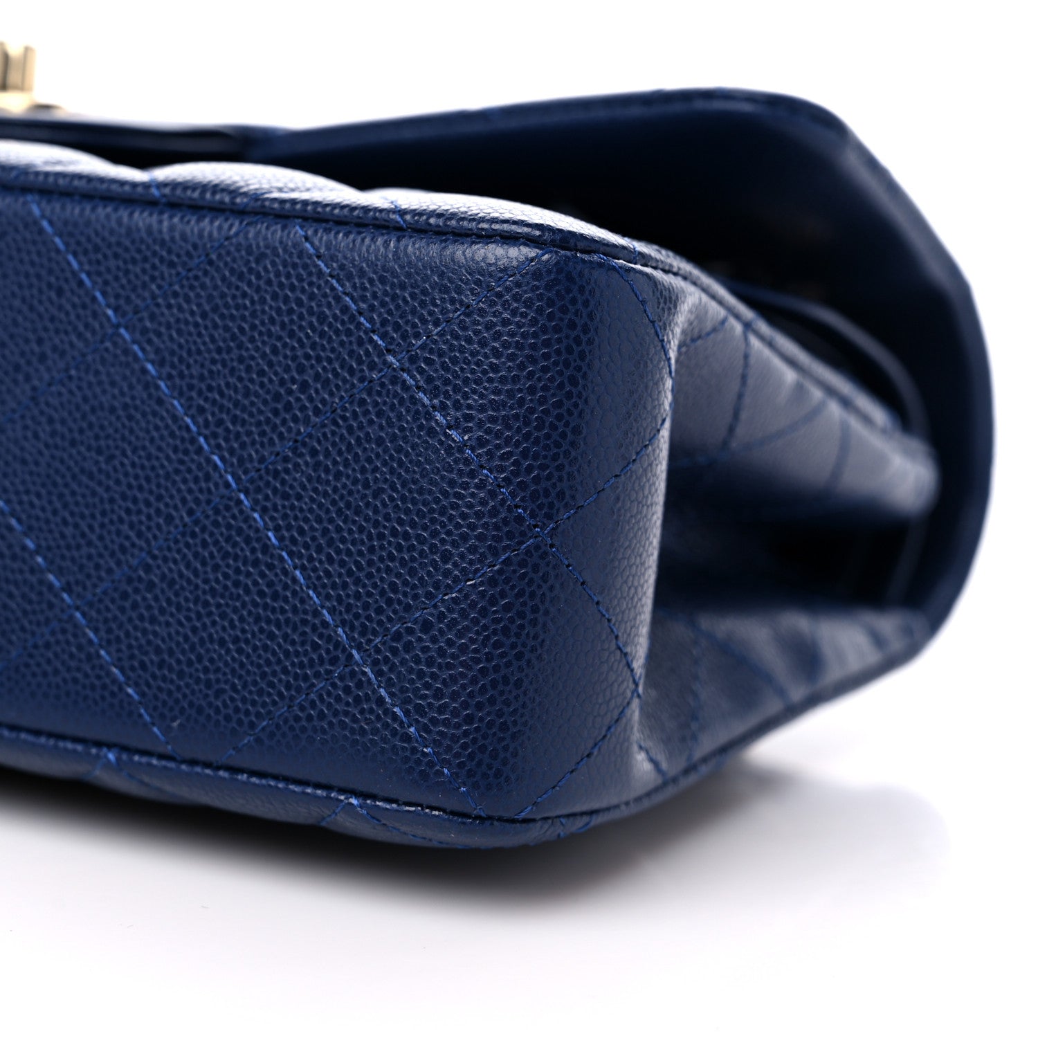 Chanel Caviar Quilted Small Double Flap Navy 9 of 13