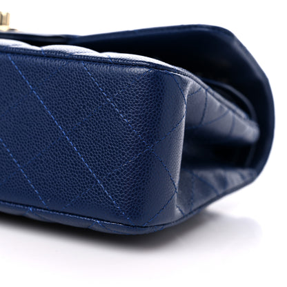 Chanel Caviar Quilted Small Double Flap Navy 9 of 13