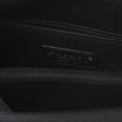 Chanel Caviar Chevron Quilted Small Coco Handle Flap So Black 8 of 11