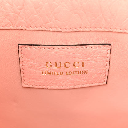 Gucci Snakeskin Ostrich Calfskin Small Jackie 1961 Hobo Pink Multicolor 6 of 12