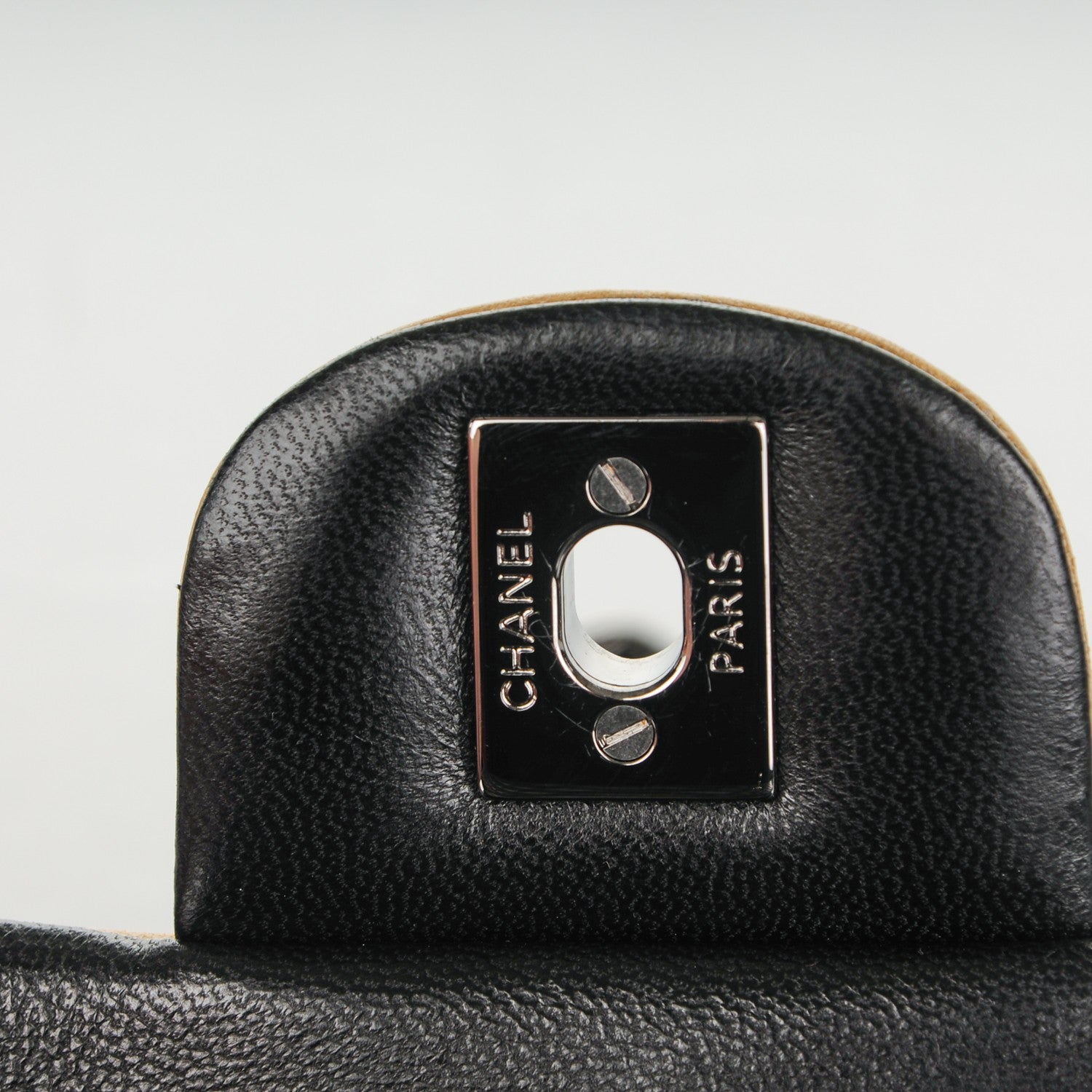 Chanel Lambskin Classic Twist Flap Black Beige 6 of 8