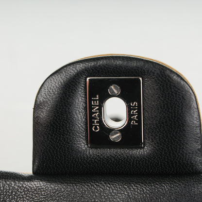Chanel Lambskin Classic Twist Flap Black Beige 6 of 8