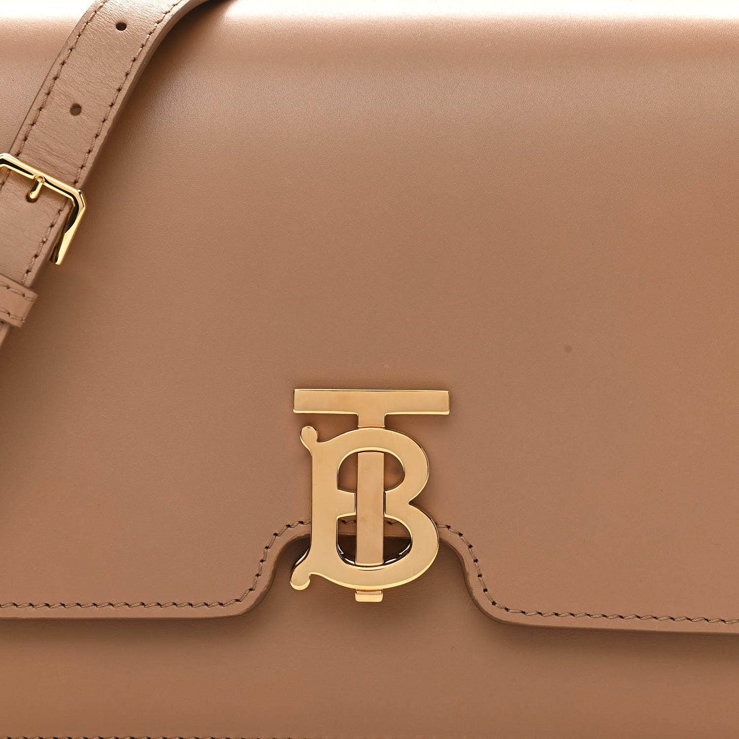 Burberry Calfskin Medium TB Bag Brown 8 of 16