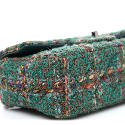 Chanel Tweed Quilted Mini Rectangular Flap Green 9 of 10