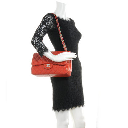 Chanel Lambskin Jumbo Double Flap Red 2 of 7