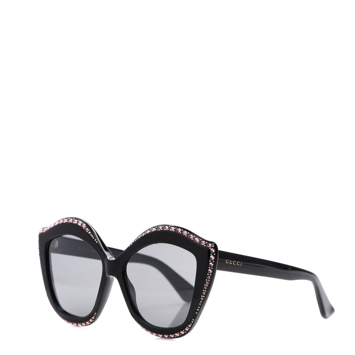Crystal Cat Eye GG0118S Sunglasses Black