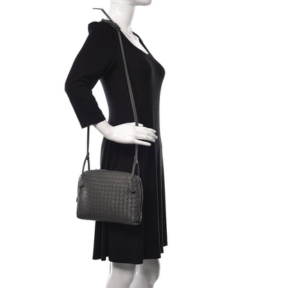 Bottega Veneta Nappa Intrecciato Nodini Crossbody Messenger Light Grey 2 of 11