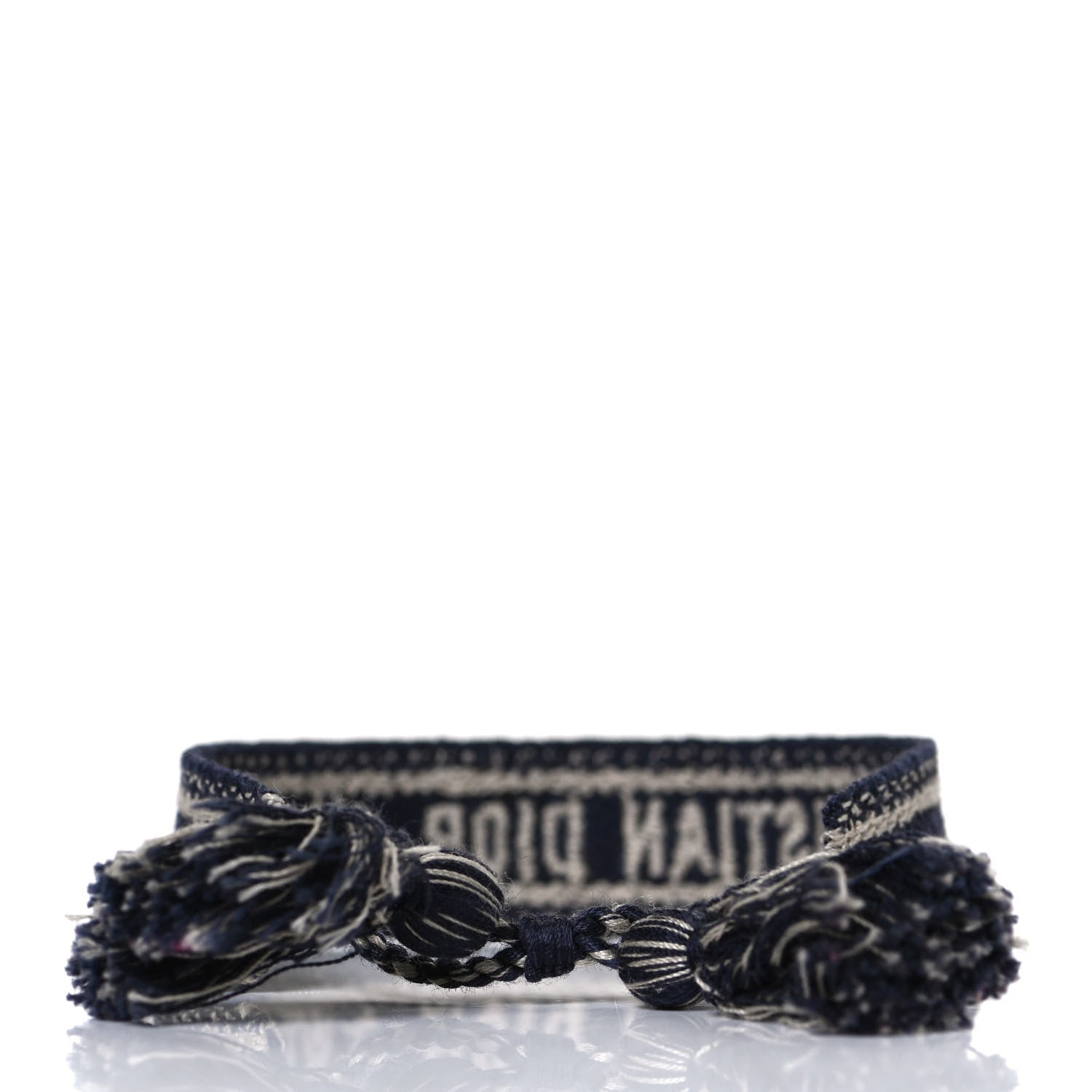 Christian Dior Woven Cotton J'Adior Friendship Bracelet Set Navy 6 of 7