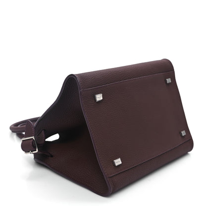 The Row Grained Calfskin Soft Margaux 10 Bag Dark Mocha 4 of 9