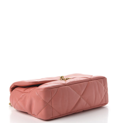 Chanel Goatskin Quilted Medium 19 Flap Pink 4 of 11