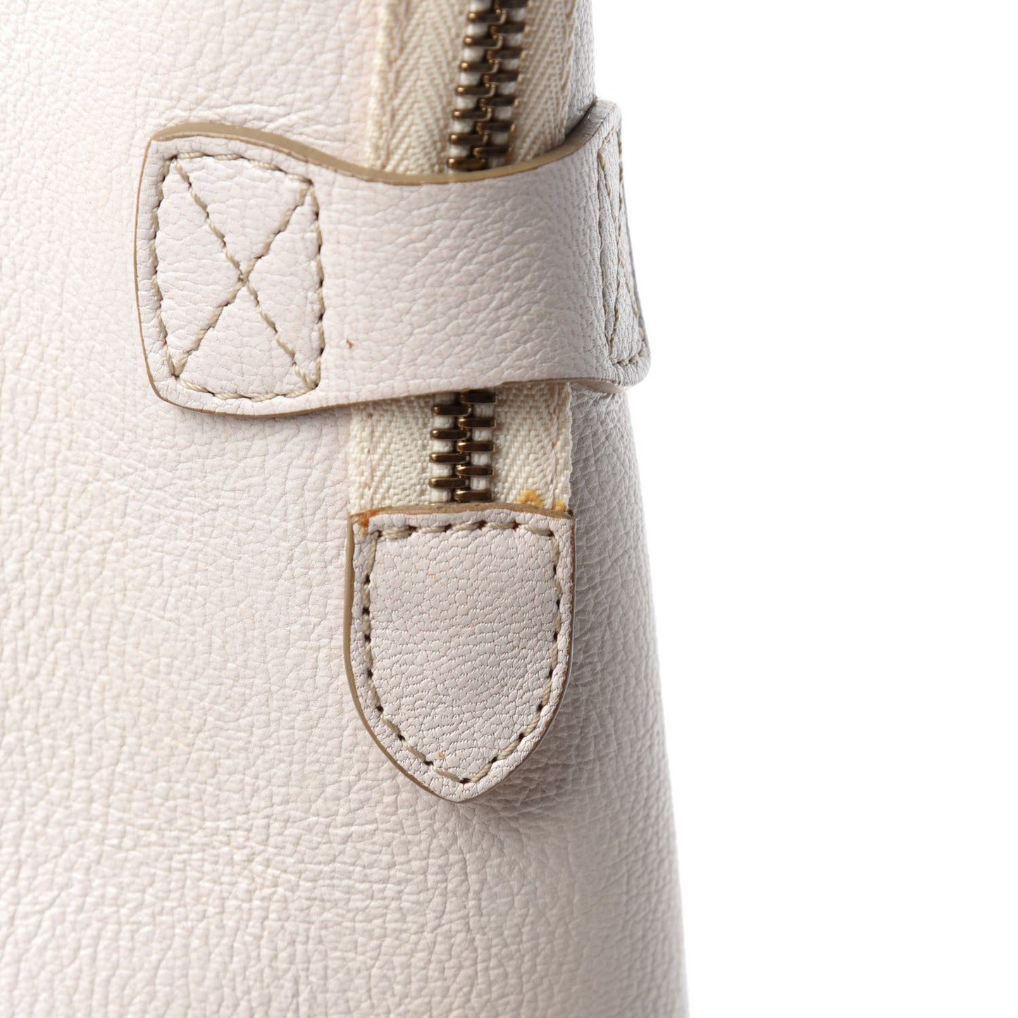 Goatskin Mini Luggage White