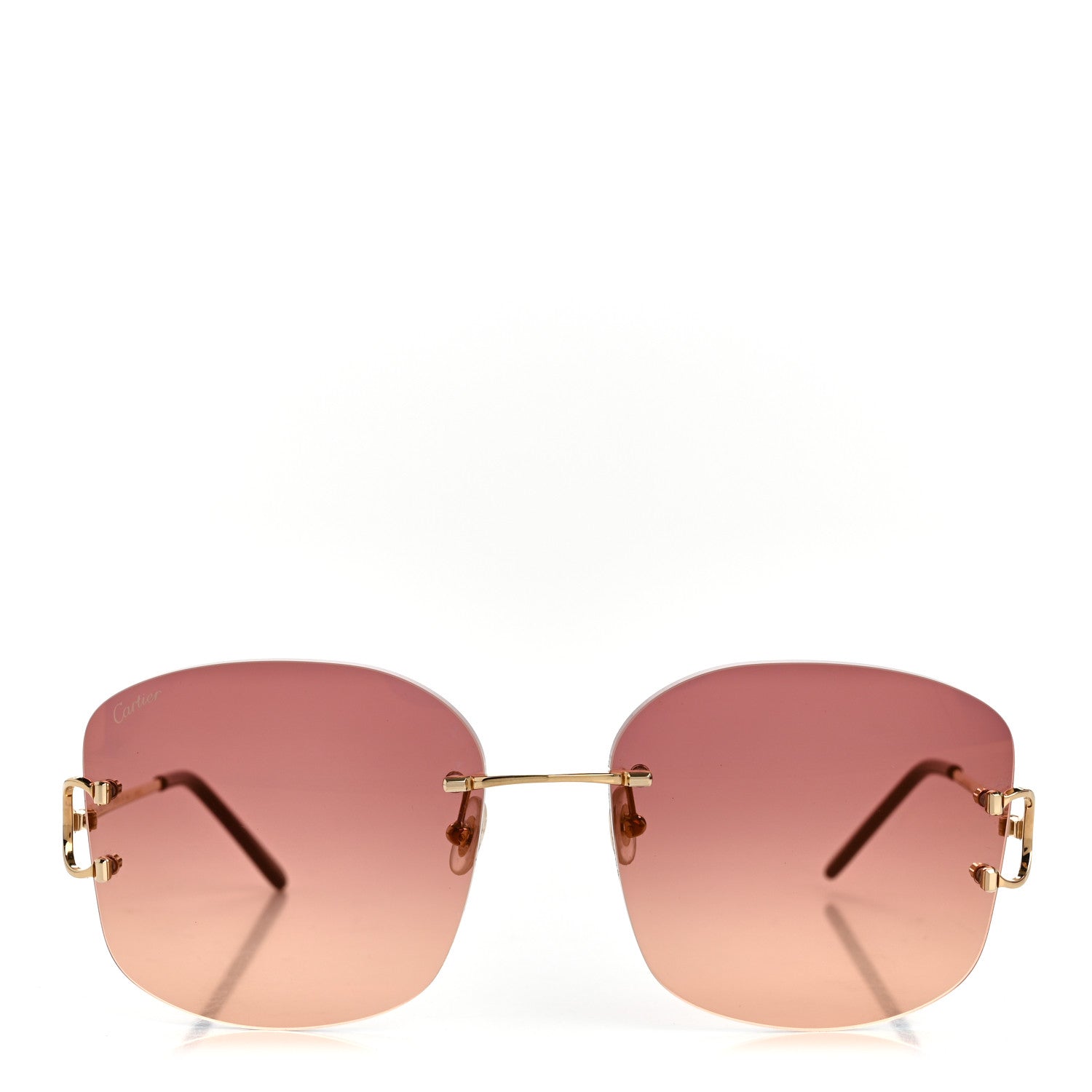 Cartier Metal C Decor CT0037RS Sunglasses Gold 2 of 8