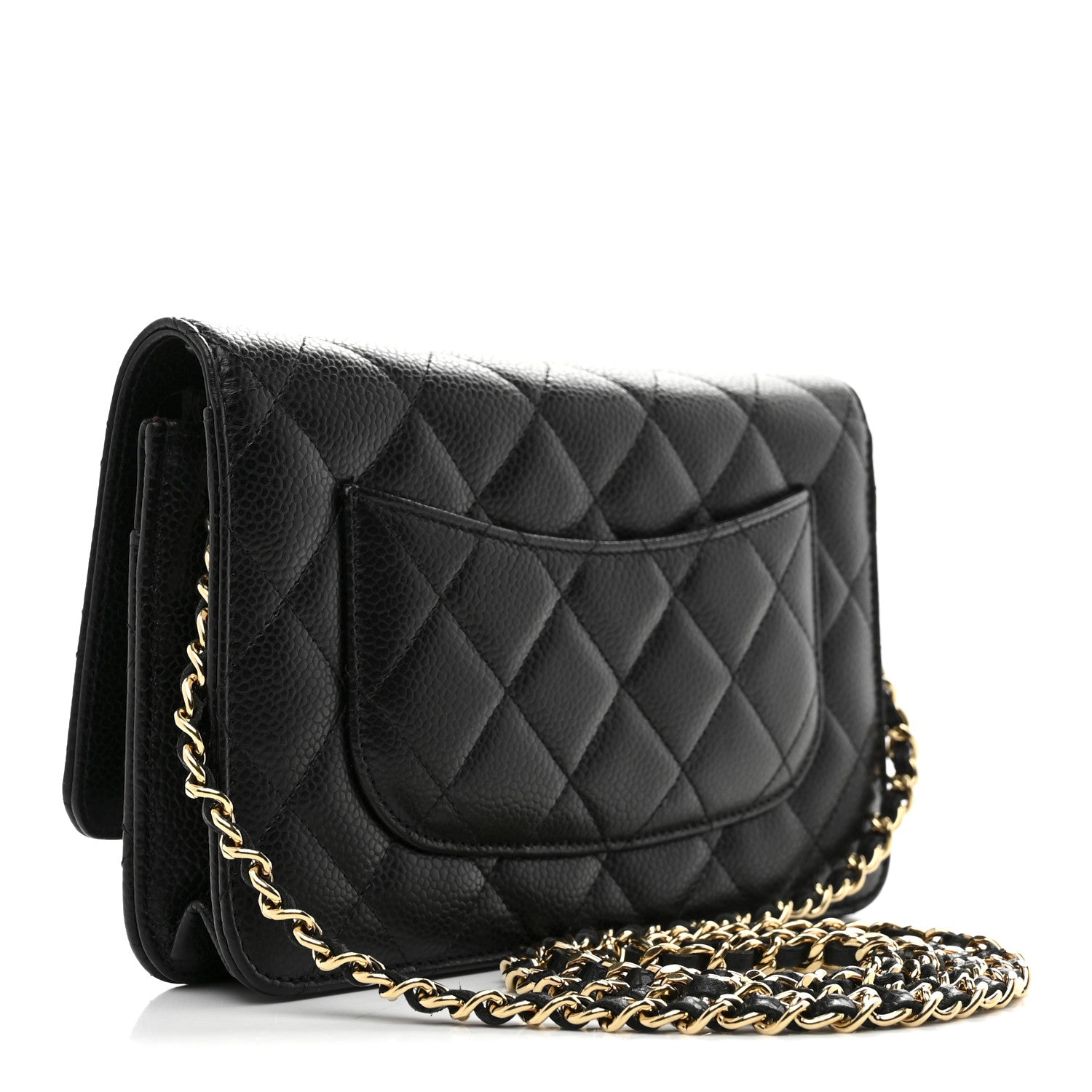 Chanel Caviar Quilted Wallet On Chain WOC Black 3 of 12