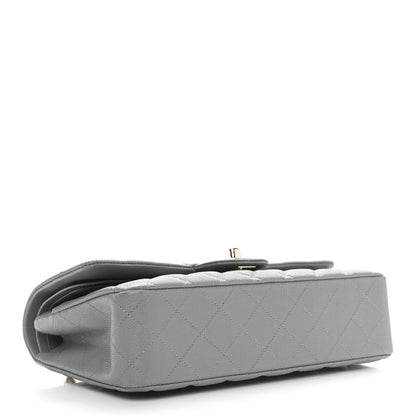 Chanel Caviar Quilted Medium Double Flap Grey 4 of 9