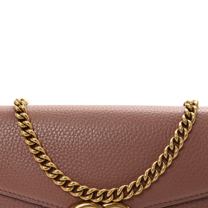 Gucci Cellarius Calfskin GG Marmont Chain Wallet Rosy Phard 8 of 10