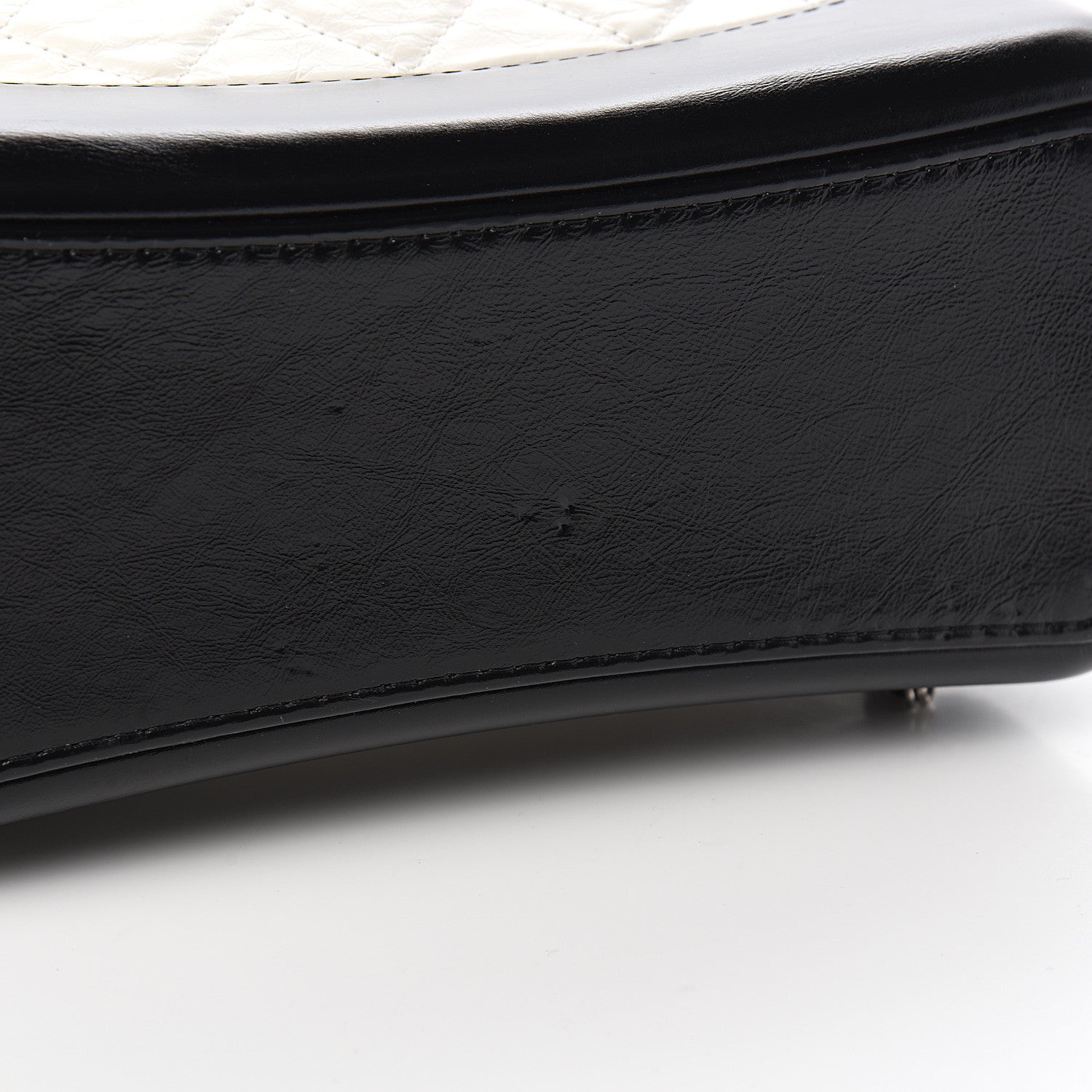 Chanel Aged Calfskin Quilted Small Gabrielle Backpack Black White 9 of 11