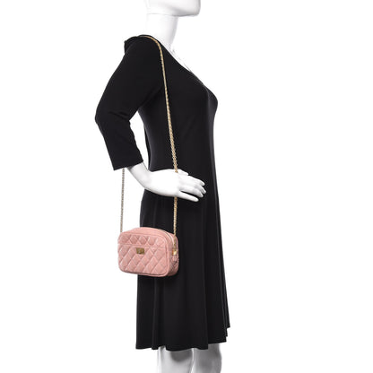 Chanel Aged Calfskin Quilted Mini Reissue Camera Case Pink 2 of 11