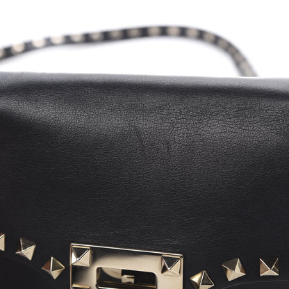 Valentino Garavani Vitello Mini Rockstud Flap Saddle Crossbody Bag Black 12 of 12