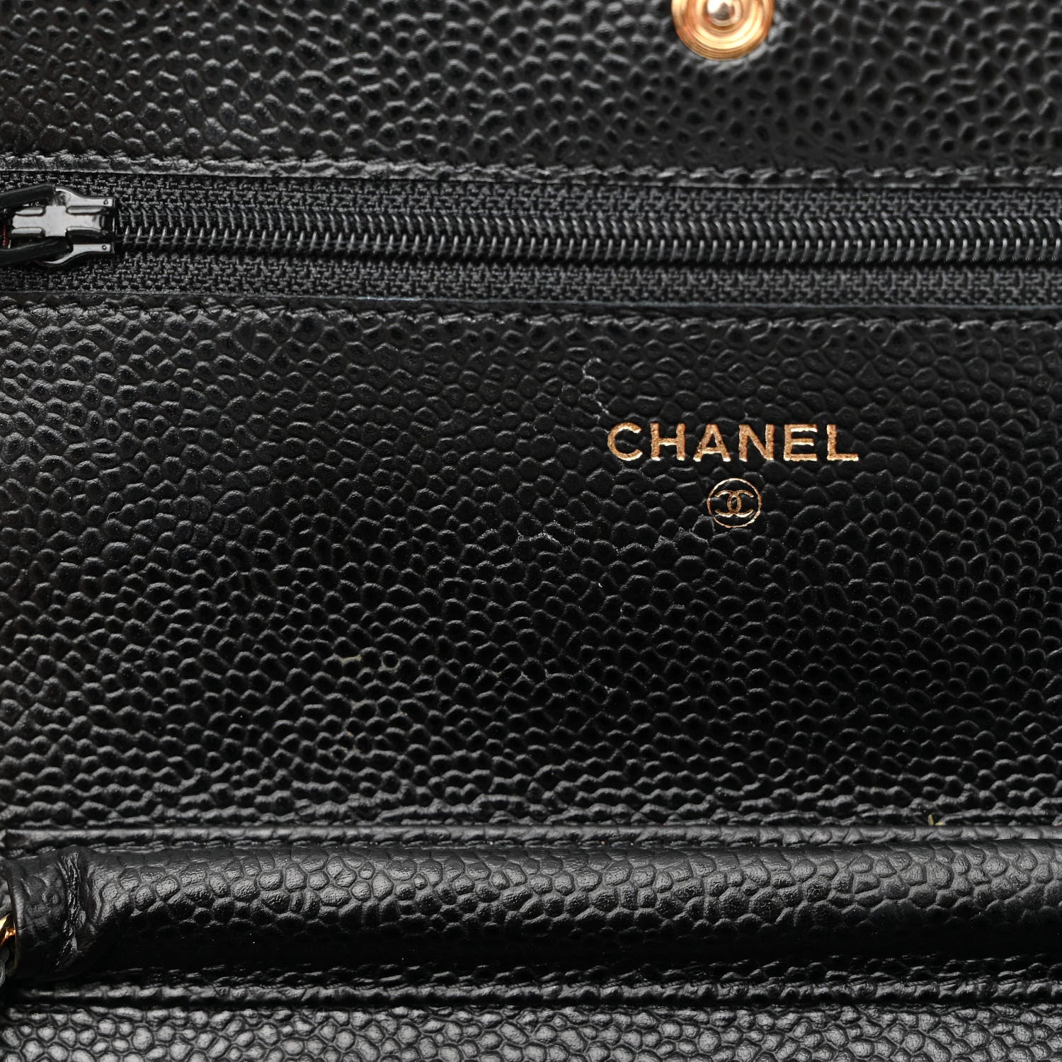Chanel Caviar Quilted Wallet on Chain WOC Black 12 of 14