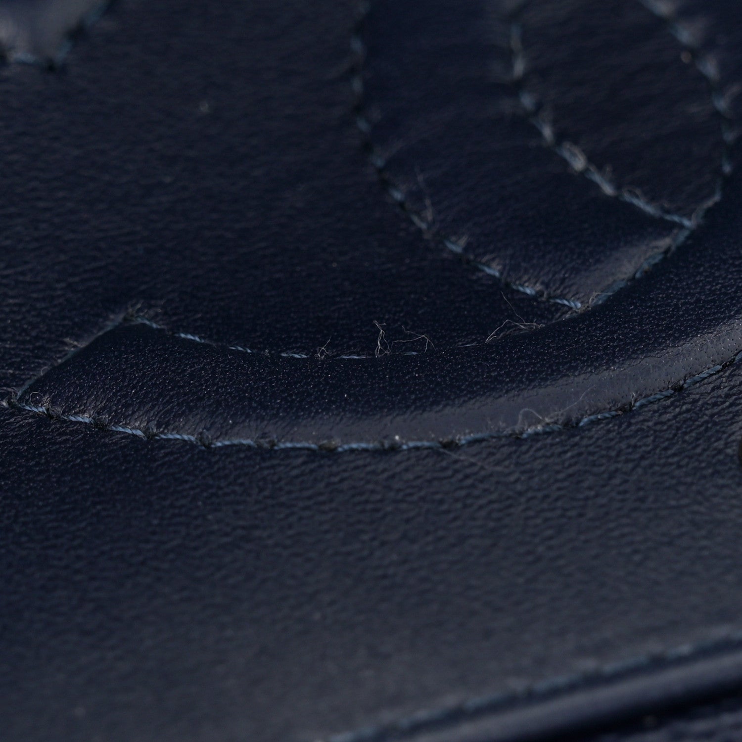 Chanel Caviar Quilted Medium Double Flap Dark Blue 11 of 13