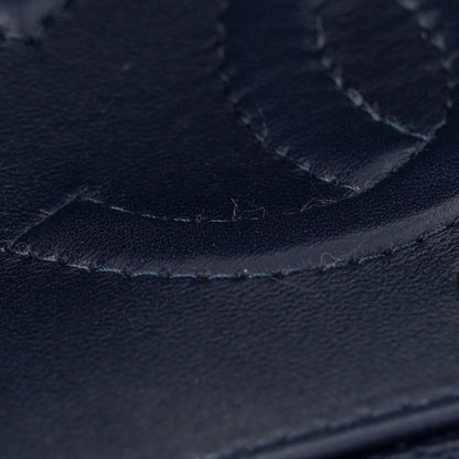 Chanel Caviar Quilted Medium Double Flap Dark Blue 11 of 13