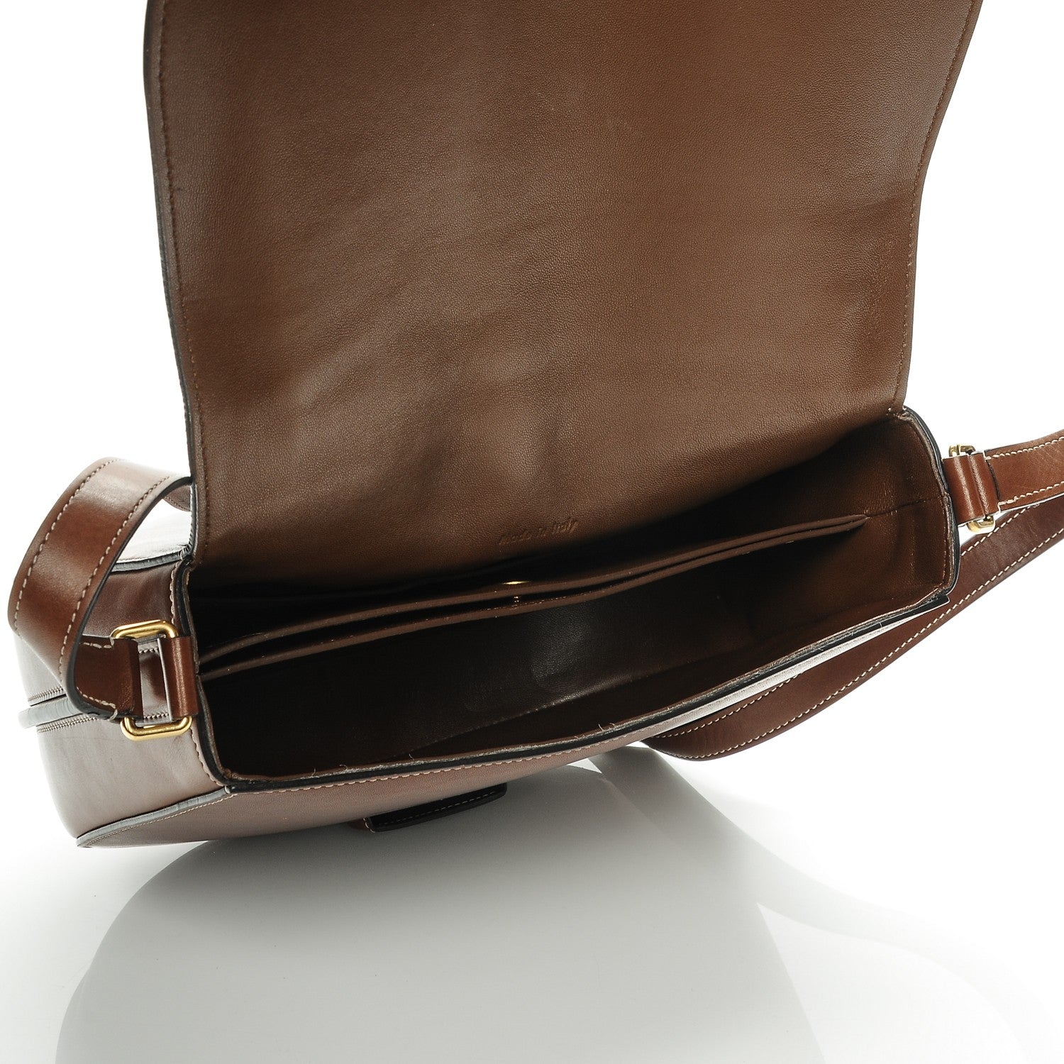 Celine Natural Calfskin Medium Trotteur Chestnut 5 of 9