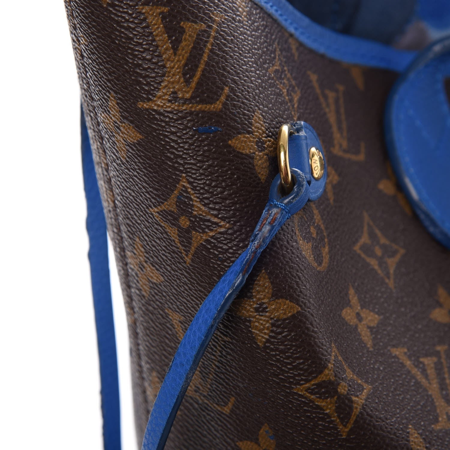 Louis Vuitton Monogram Articles de Voyage Ikat Neverfull MM Grand Blue 20 of 24