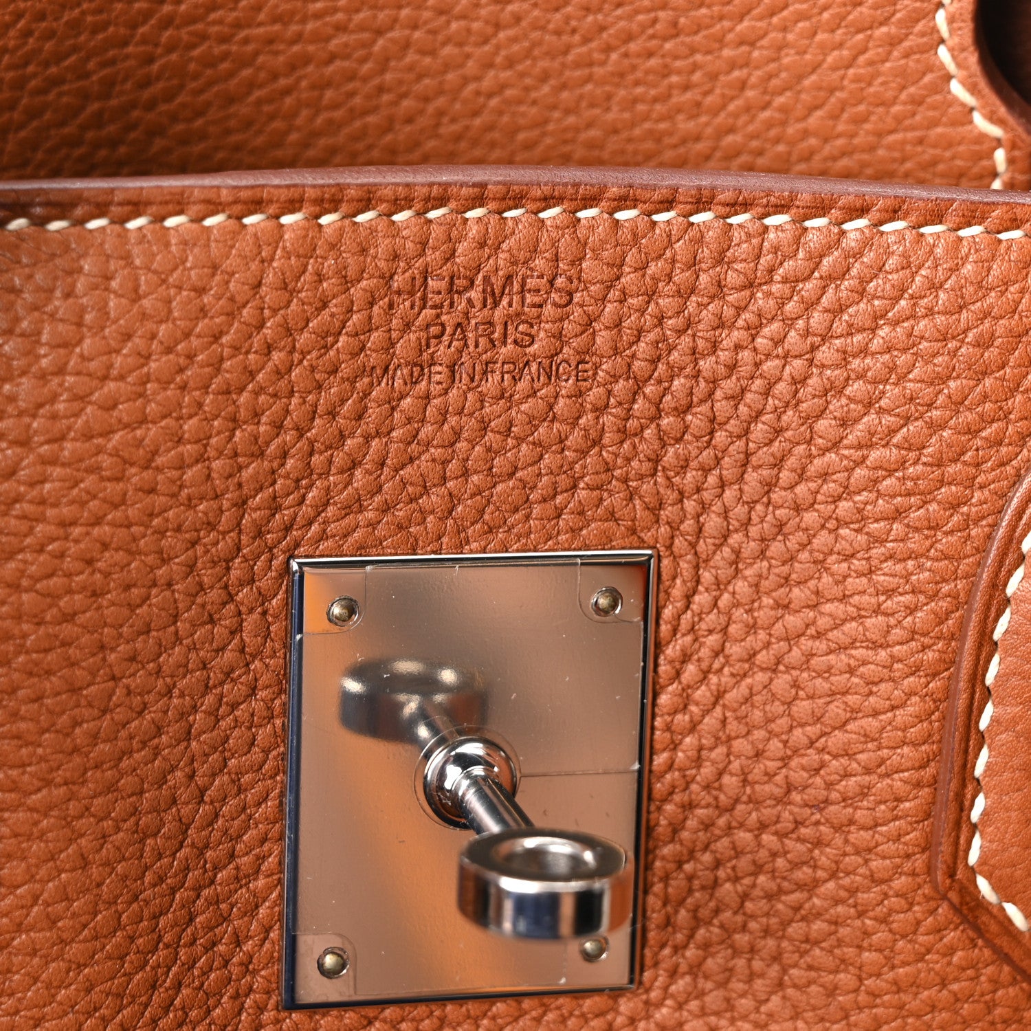 Hermes Natural Barenia Faubourg Birkin 30 Fauve 6 of 10