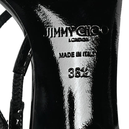 Jimmy Choo Patent Etana 80 Sandals 36.5 Black 7 of 10