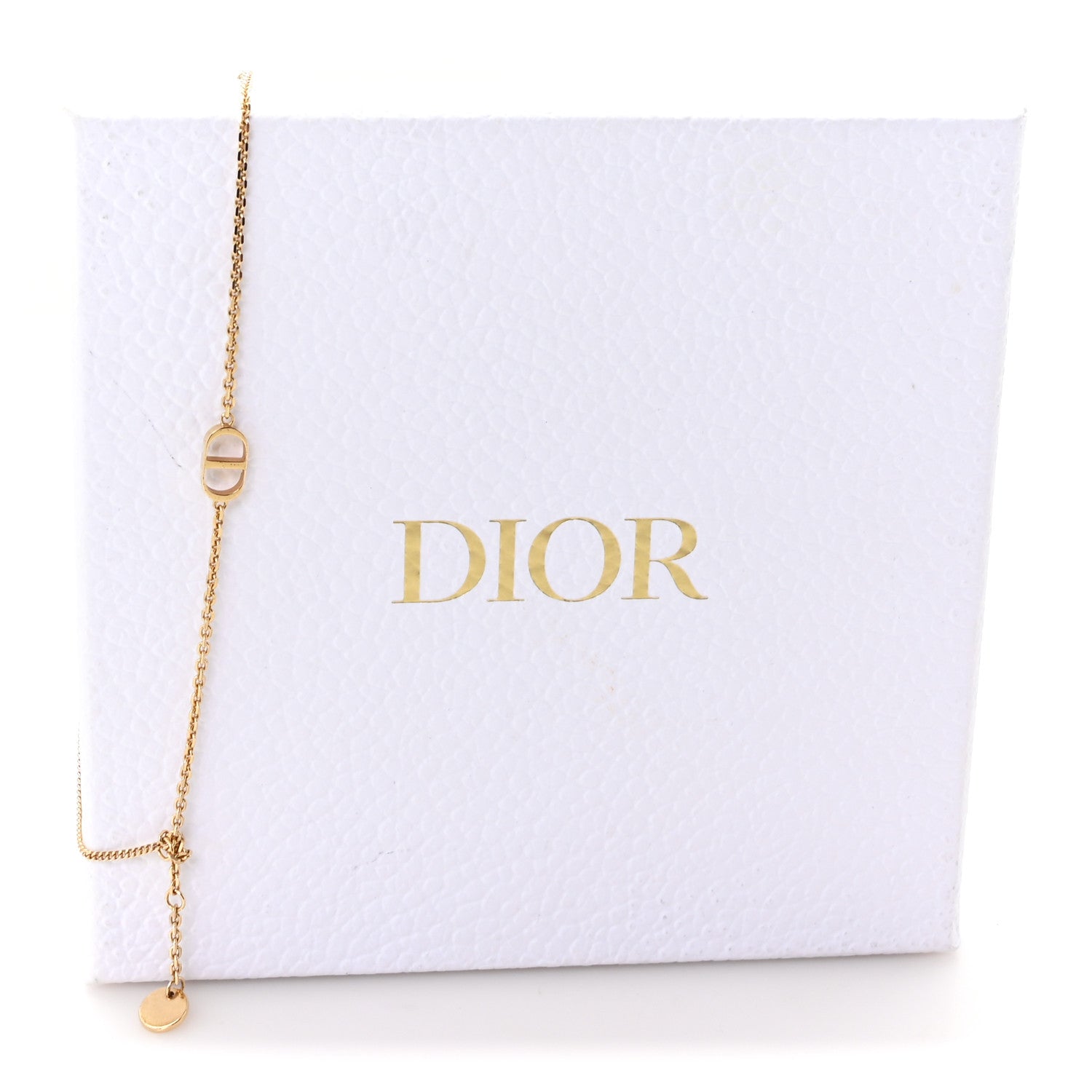 Christian Dior Metal Crystal Petit CD Double Bracelet Gold Gold 5 of 5