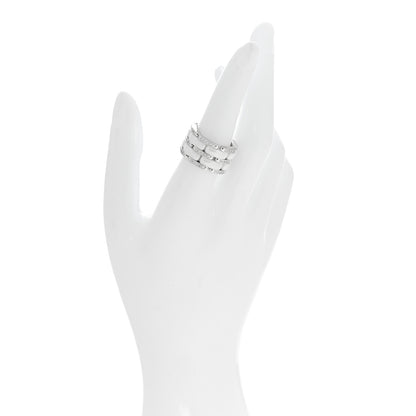 Chanel 18K White Gold Diamond Ceramic Large Ultra Ring 51 5.75 White 2 of 6