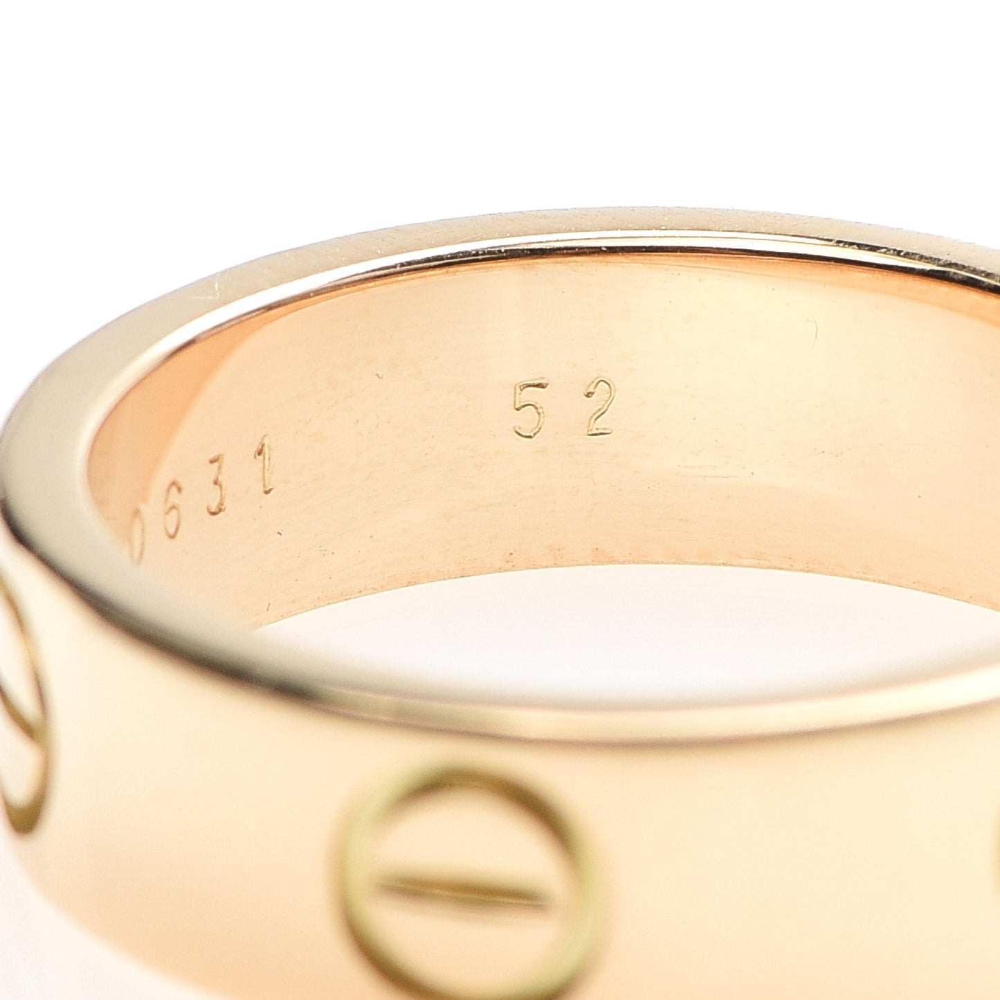 18K Yellow Gold 5.5mm LOVE Ring 52 6