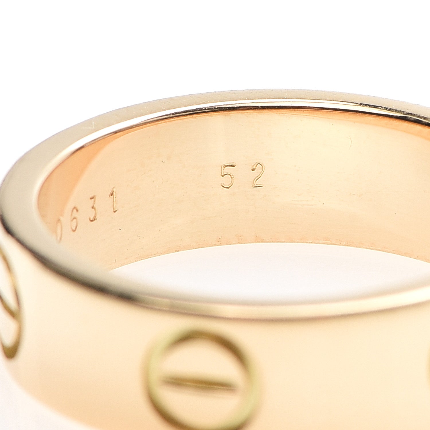Cartier 18K Yellow Gold 5.5mm LOVE Ring 52 6 6 of 6