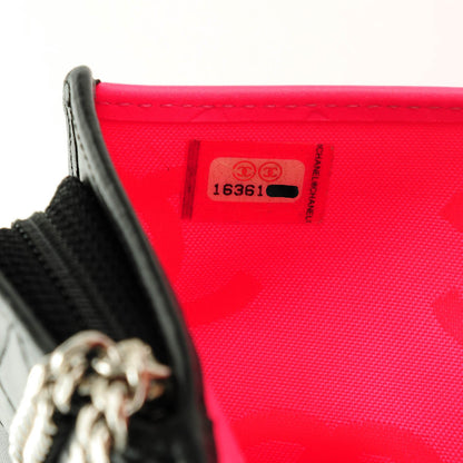 Chanel Calfskin Quilted Cambon Zipped Pocket Wallet Black 8 of 8