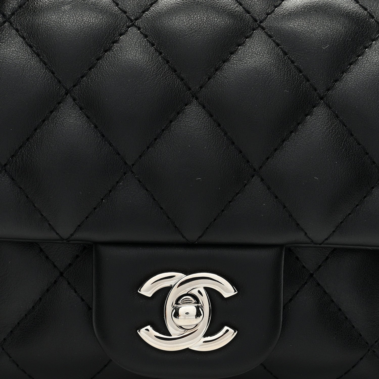 Chanel Calfskin Quilted CC Uniform Flap Belt Bag Black 8 of 10