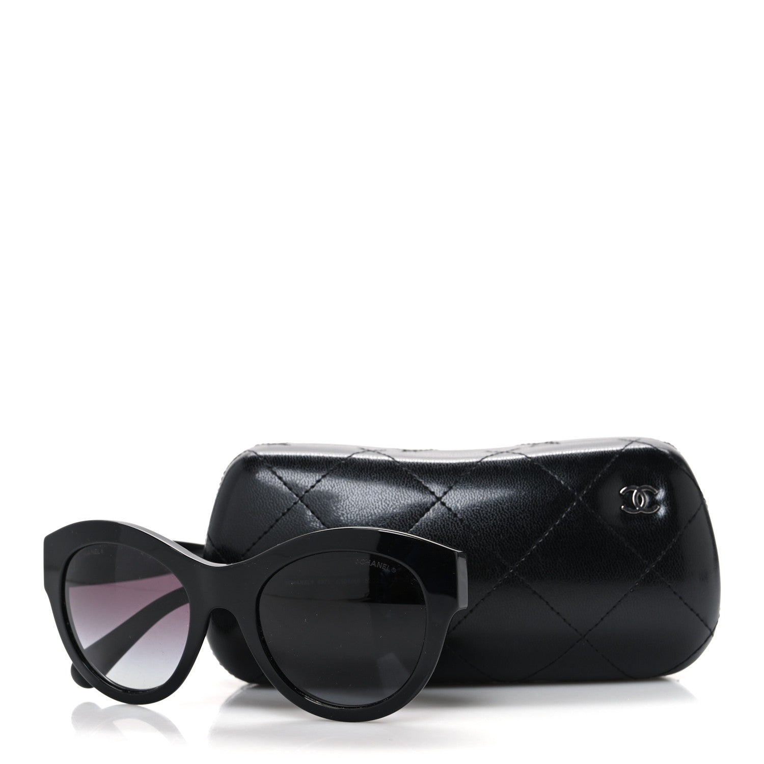 Chanel Acetate Butterfly Sunglasses 5371 Black 8 of 8