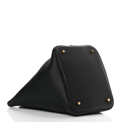 Hermes Taurillon Clemence Picotin Lock 22 MM Black 4 of 14